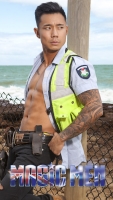 Stripper Carlos in policeman costume