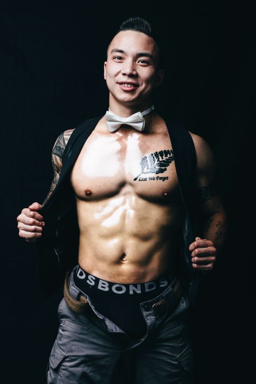 kevin topless waiter