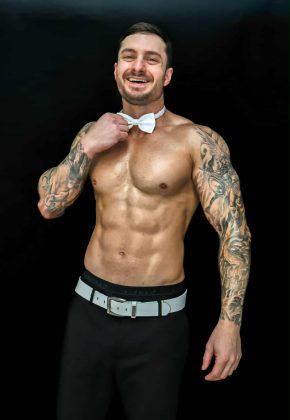 Tatted Topless Waiter Sydney