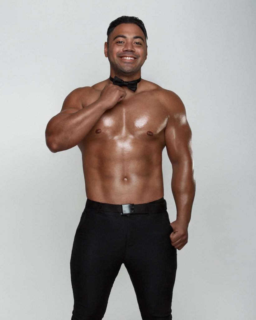 antoine topless waiter black bow tie