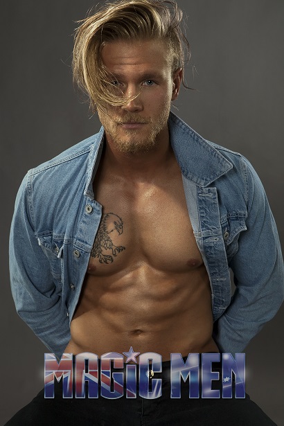 magic men stripper jaxon denim jacket